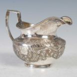 A William IV silver milk jug, London, 1836, makers mark of I.M,