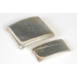 A George V silver cigarette case, presented as a mark of appreciation