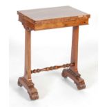A William IV rosewood games table,