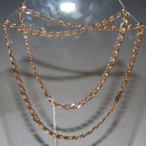 A 9ct gold necklace, 22.8 grams.