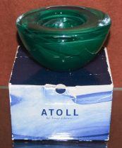 'Atoll' by Anna Ehrner, a 'Kosta Boda' boxed paperweight.