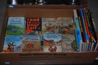 A collection of vintage Ladybird books, together with various others.