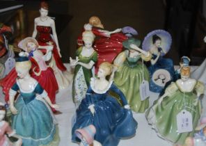 A group of ten Royal Doulton lady figures comprising 'Emily' HN4817, 'Fiona' HN3252, 'Pensive