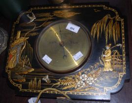 An Edwardian chinoiserie decorated barometer inscribed 'JD Siddall, Optician, The Cross, Chester'