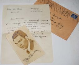 Boxing Interest - an envelope inscribed to Kenneth Crawford, Thornlea, 66 College Road, London, SE
