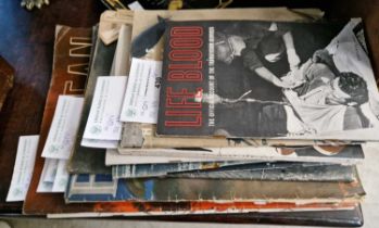 A collection of vintage magazines, militaria and lifestyle interests to include Scottish Field March