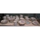 Collection of ceramics to include Regency pattern