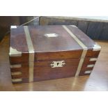 Victorian brass bound box