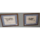 2 military air craft prints by Gerald Coulson