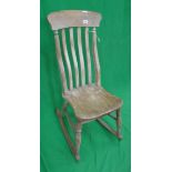 Beech rocking chair