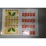 Stamps - GB year 2000 pair of Christmas sheetlets