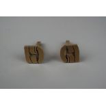 Pair of 9ct gold cufflinks approximate weight 13.3g