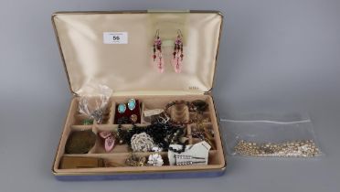 Collection of vintage jewellery to include Christian Dior, Swarovski etc