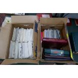 Stamps - Channel Islands and Isle of Mann presentation packs and FDC plus 5 FDC albums (empty)