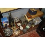 Collectables to include metal ware glass ware etc