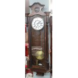 Victorian mahogany wall clock