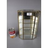 Small glass display case - Approx height: 31cm