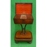 Antique mahogany teapoy