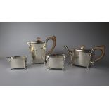 Fine solid silver 4 piece tea set, Sheffield 1937 by Stower & Wragg - Approx gross weight 2.31kg