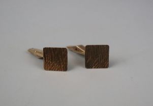 Pair of 9ct gold cufflinks approximate weight 6.1g