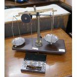 Set of Bakelite scales and weights in Bakelite box 1930s
