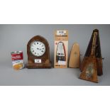 2 metronomes and a mantle clock