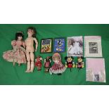 Toys to include Mickey Mouse, antique German doll etc.
