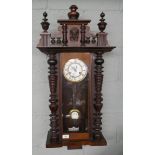 Vienna style wall clock in working order