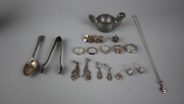 Collection of mostly hallmarked silver