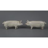 2 Beswick male pigs