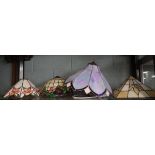 4 Tiffany style lamp shades