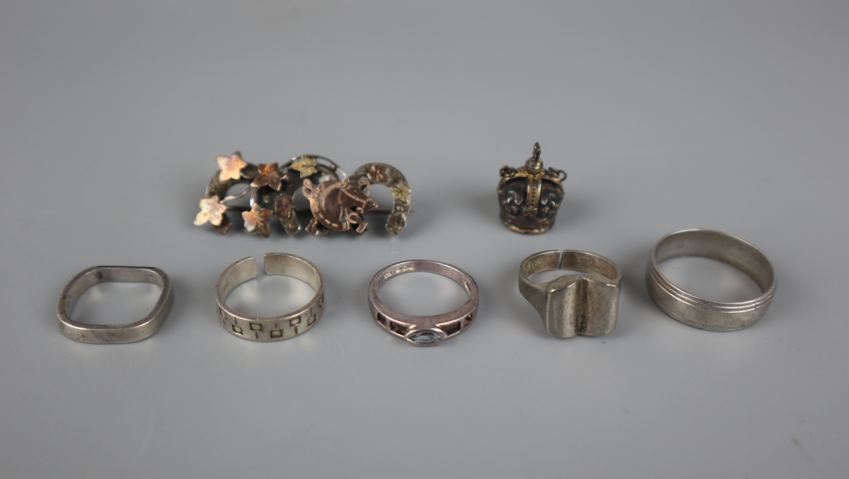 Collection of mostly hallmarked silver - Bild 4 aus 6