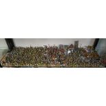 Large quantity of painted war game figures