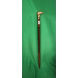 Walking stick with brass eagle head