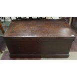 19thC stencil pine box with fitted interior