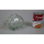 Vintage glass money box