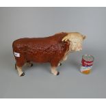 Large ceramic bull