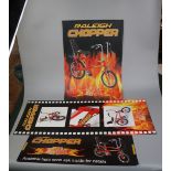 3 Raleigh Chopper original point of sale posters