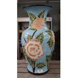 Large Oriental vase/stick stand - Approx height: 51cm