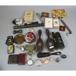 Collectables to include brush set, Smith's stop watch etc