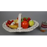 Ceramic fruit basket