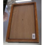 Mid-century wooden picture frame marked E R - W.G. Evans