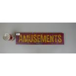 Wooden Amusements sign