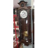 Victorian mahogany wall clock