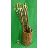 Walking sticks with stick stand