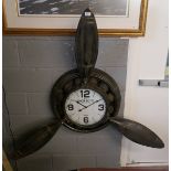 Large aviation themed wall clock