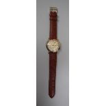 Vintage Jaeger-LeCoultre Memovox gents wrist watch
