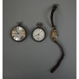 Collection of watches to include silver