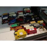 Collection of die cast commercial vehiclesÿ
