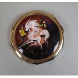 Rare equestrian themed Stratton 10 sided compact (proceeds to charity)